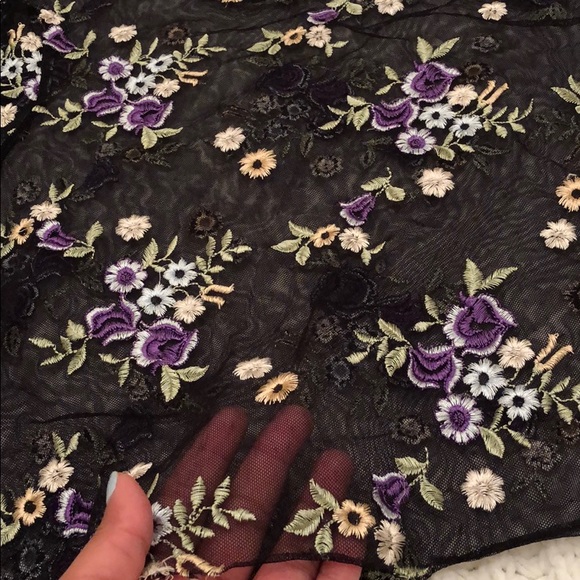 NWOT. Sheer short sleeve tee - Picture 4 of 4